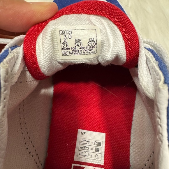 Vans Kids Sneakers in Blue and Green - Picture 6 of 6